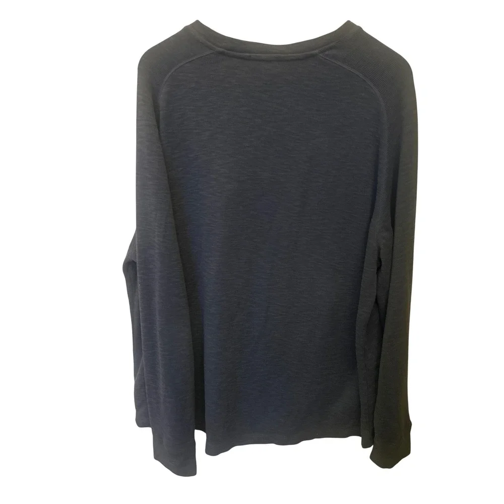 Banana Republic XXL Mens Long‎ Sleeve Blue Waffle Knit Shirt